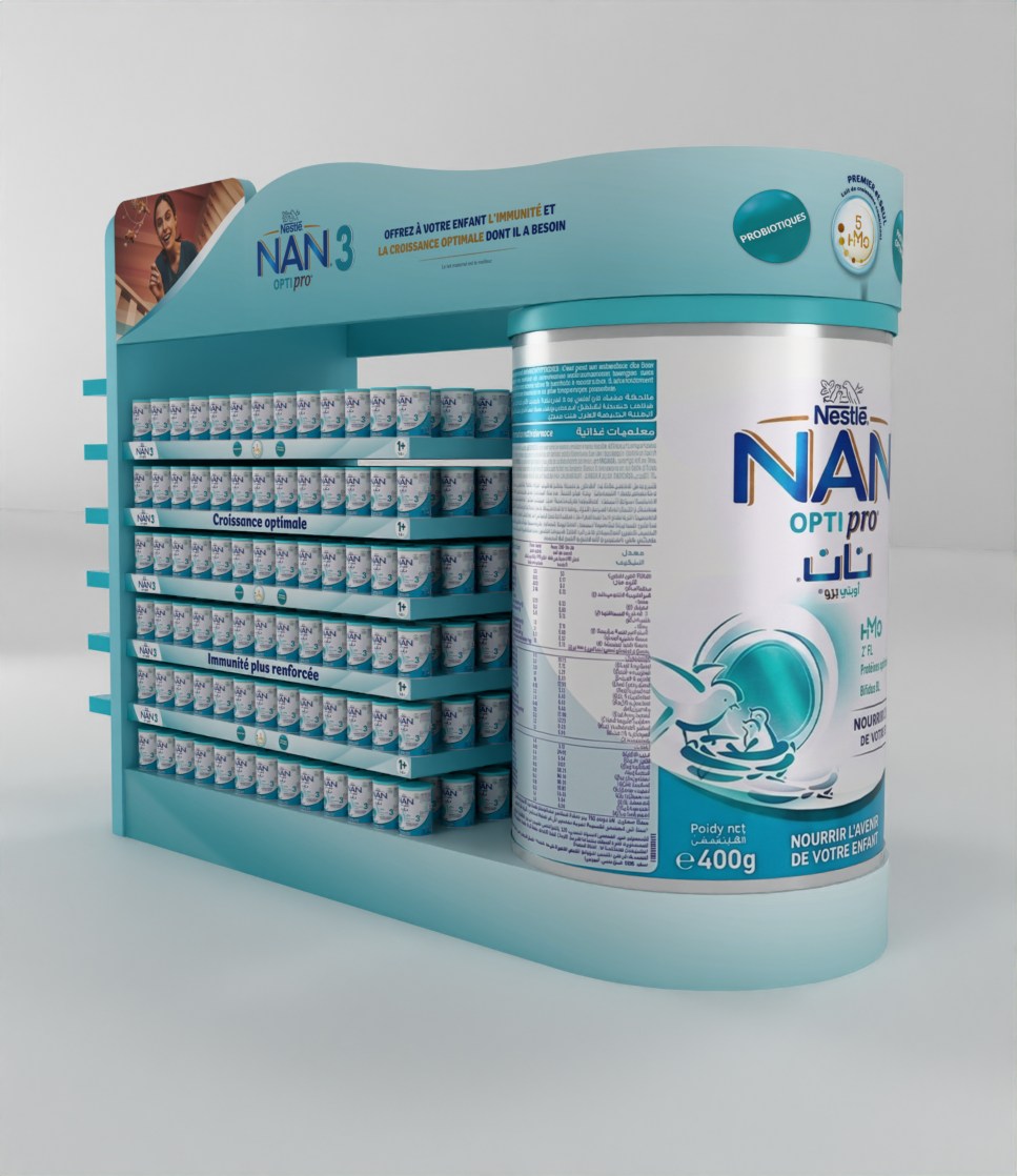 Nestlé NAN 3 OPTIPRO Retail POS Display Stand