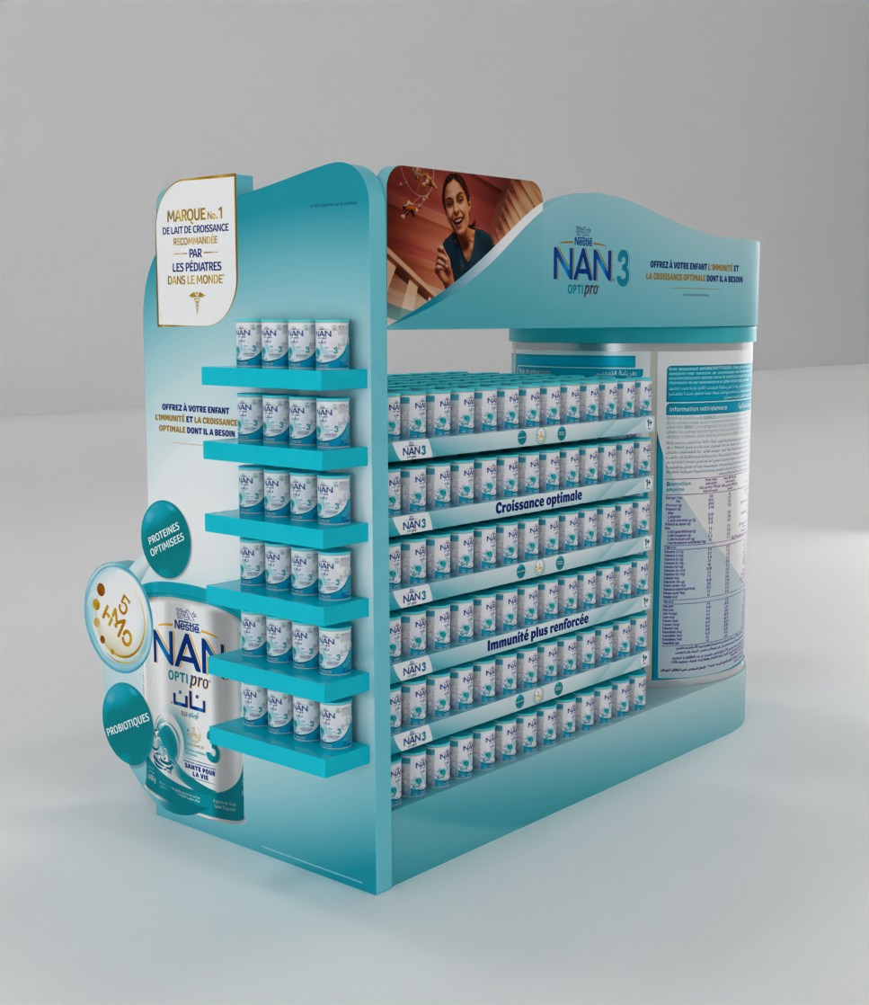 Nestlé POS Display Angle View